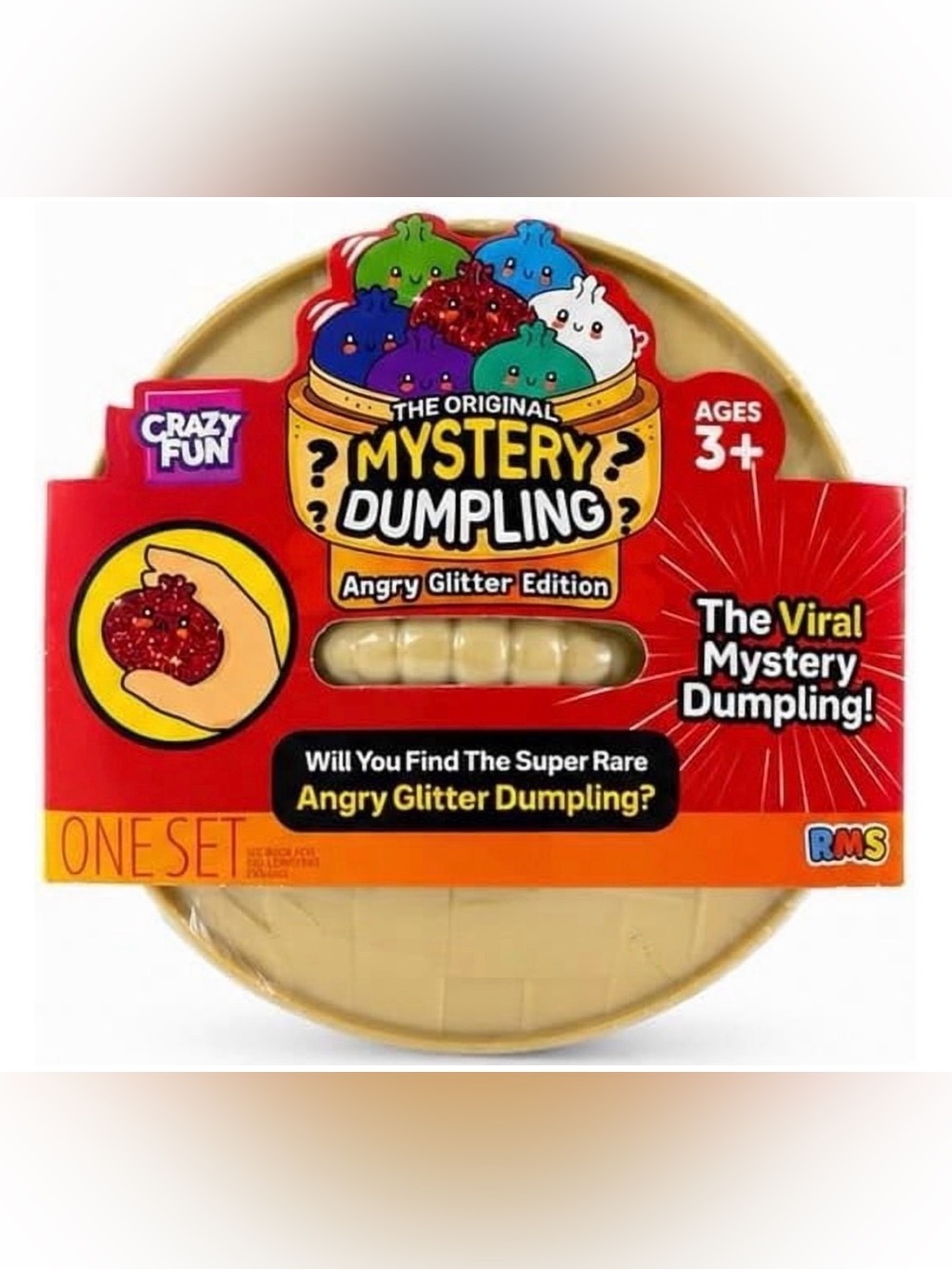 RMS Authentic Angry Glitter Editon ( Slow Rise ) Dumpling - Sealed - No Cancels